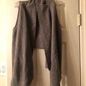 Michael Stars high low grey sweater vest small